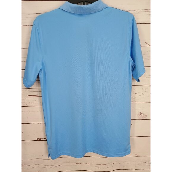 Under Armour Youth XL‎ Loose Fit HeatGear Polo Shirt Light Blue - Picture 2 of 7